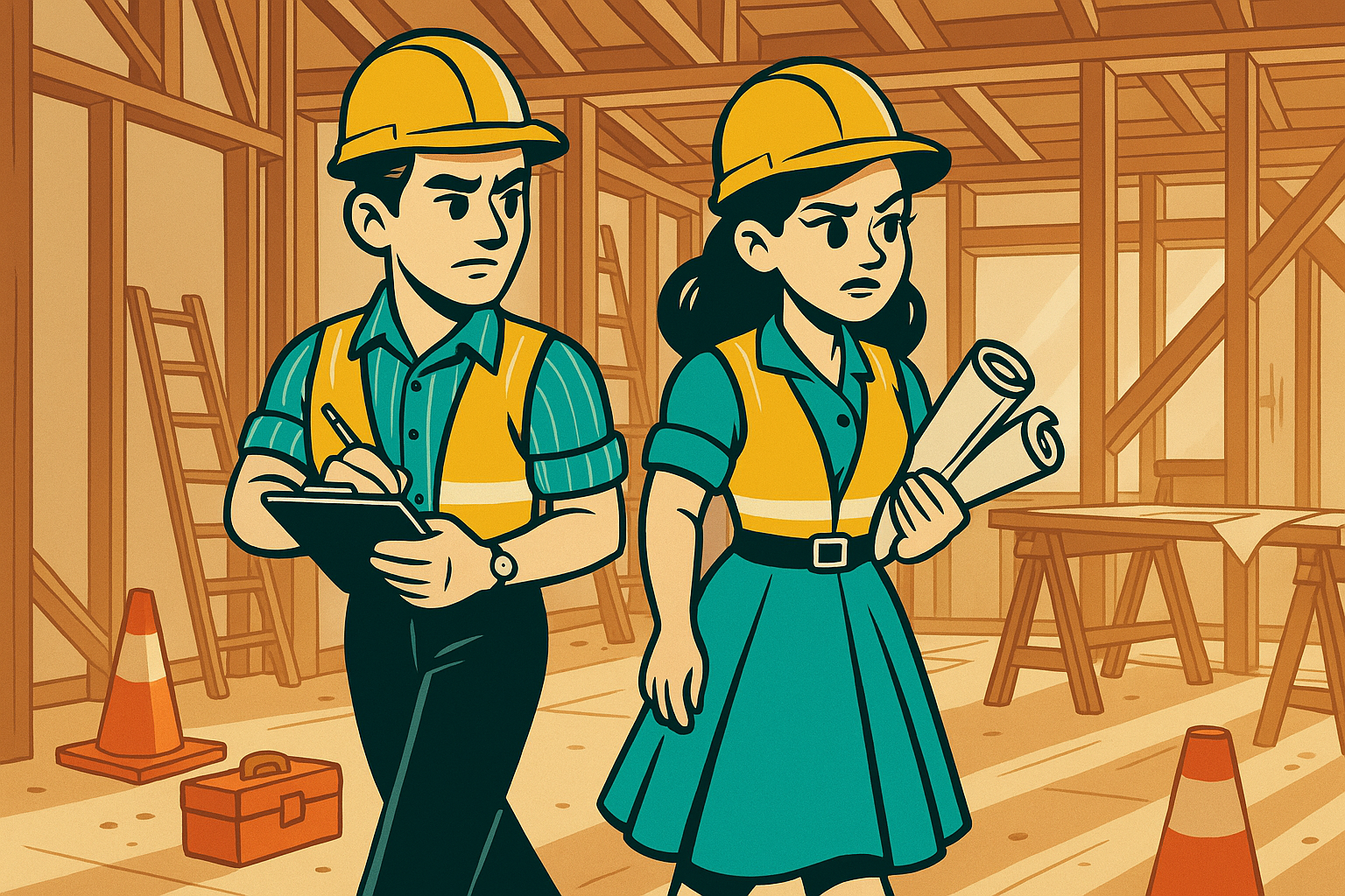 Mascots exploring financial scenarios